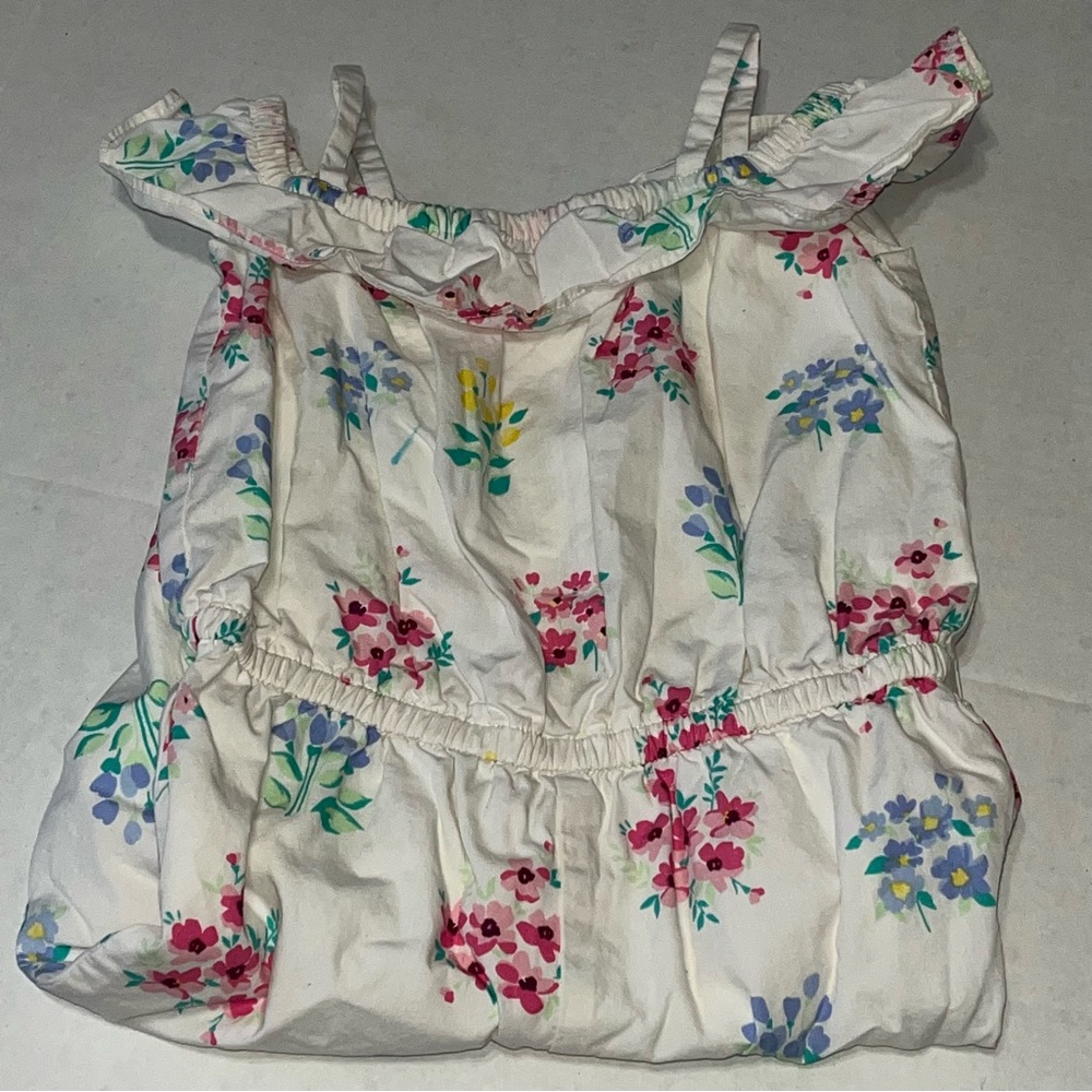 Gymboree‎ White Floral Jumpsuit 2T